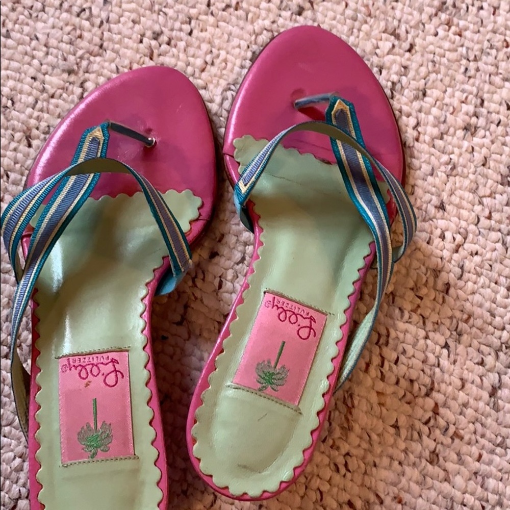 Vintage Lilly Pulitzer summer sandals